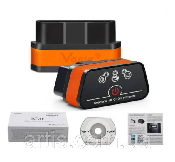 Aвтоконер Vgate iCаr2 v1.5 elm327 Bluetooth obd 2