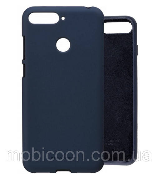 Чехол Silicone Case full для Huawei Y6 Prime 2018 Blue