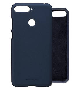 Чехол Silicone Case full для Huawei Y6 Prime 2018 Blue