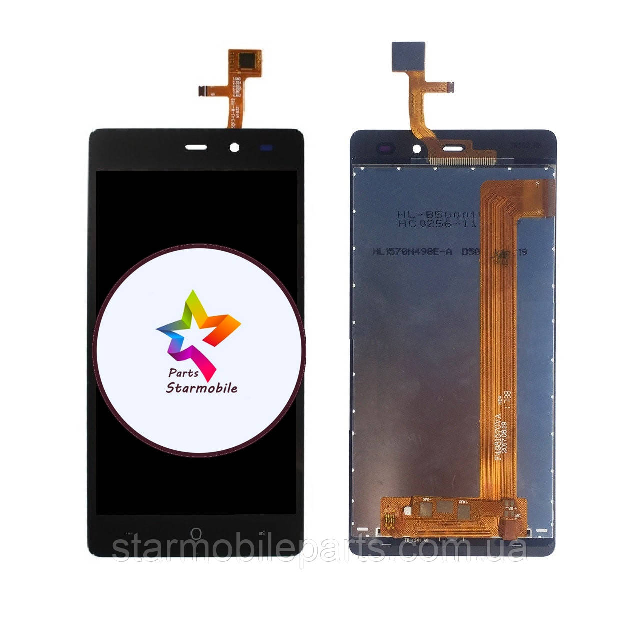 Дисплей Ergo B502 Basic Dual Sim + сенсор чорний, фото 1