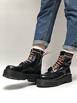 Жіночі черевики Dr.Dr Martens.Martens JADON Rainbow чорні шкіра, демисезон ТОП Репліка ААА класу., фото 3