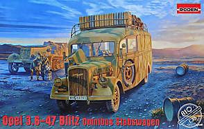 Opel Blitz 3.6 – 47 Omnibus Stabswagen. Збірна модель у масштабі 1/35. RODEN 810