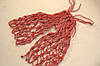 Баскетбольна сітка «ЕЛІТ», шнур діаметром 6,5 мм (стандартна) біла з червоним відтінком 2шт, фото 3