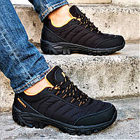 Мужские Кроссовки MERRELL Black-Orange ТЕРМО обувь Меррелл Черные 41,42,43,44,45,46 размеры