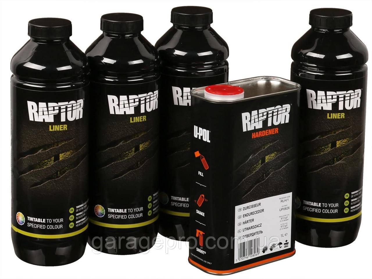 Колируемое захисне покриття U-POL Raptor (4 літри)