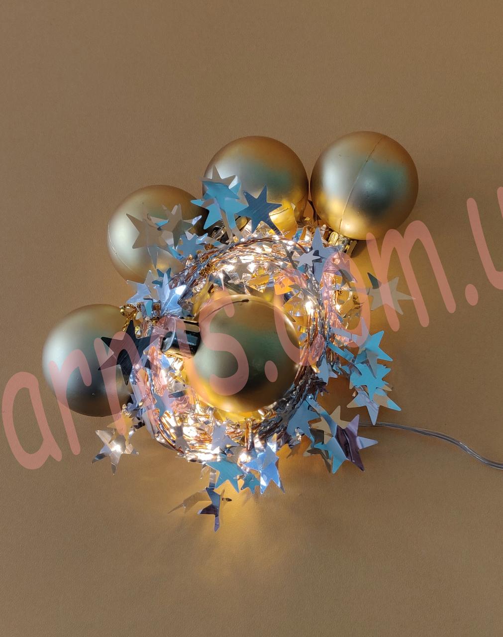 Мінігірлянда кулі на батарейках (9-4), фото 1