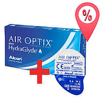 3+1 Акция! Контактные линзы Air Optix plus HydraGlyde (Aqua New)