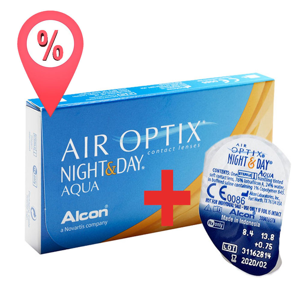 3+1 Акція! Контактні лінзи Air Optix Night&Day Aqua