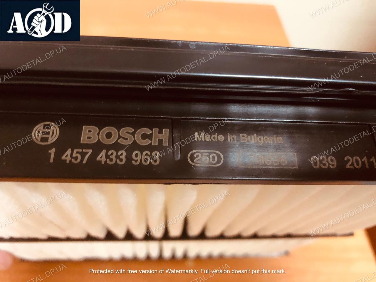 Фильтр воздушный Lanos 1997--> Bosch (Германия) 1 457 433 963 - фото 5 - id-p182997779