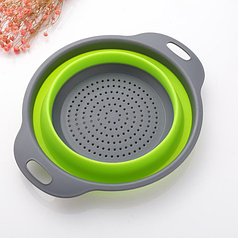 Складний силіконовий друшляк маленький 24 см JM-606