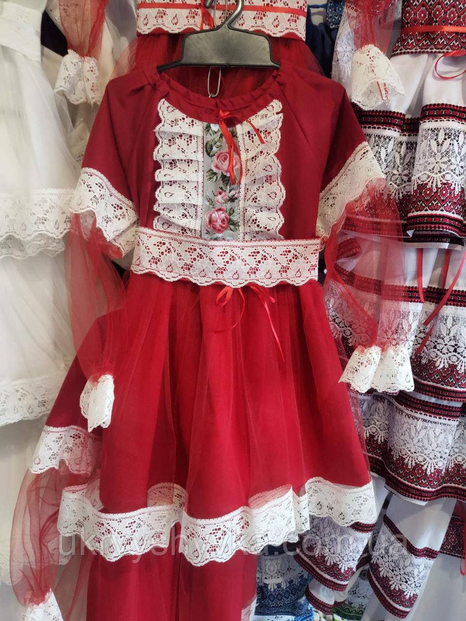 Плаття для дівчинки "Злата" червоне