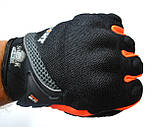 Мото рукавички SUOMY, мотоперчатки текстильні Soumy Orange, фото 2