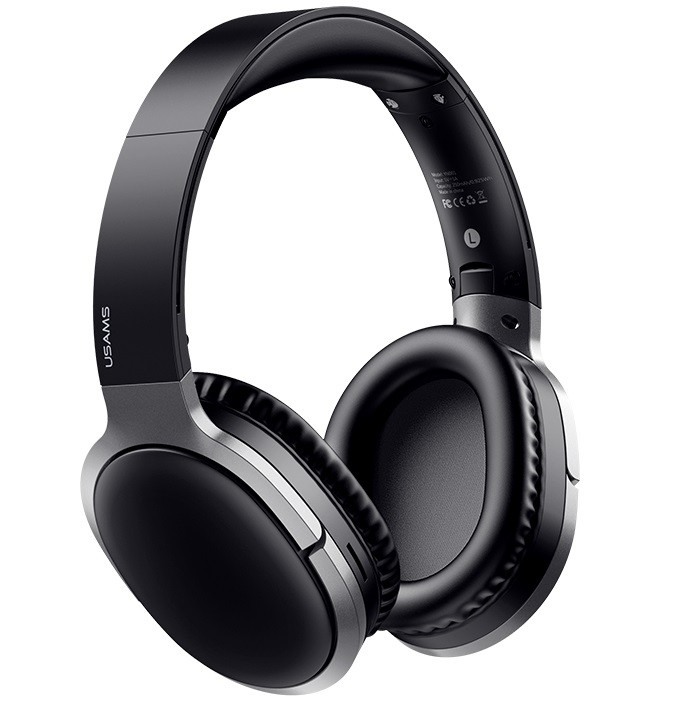 Навушники бездротові Bluetooth USAMS YN Series US-YN001, чорні, фото 1