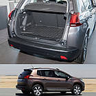 Пластикова захисна накладка на задній бампер для Peugeot 2008 2013-2019