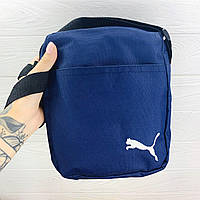 Барсетка Мужская Puma пума синяя сумка через плечо
