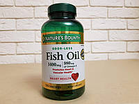 Риб'ячий жир Nature's Bounty Fish Oil Heart 1400mg / 980mg Omega-3, 130 капсул, рыбий жир