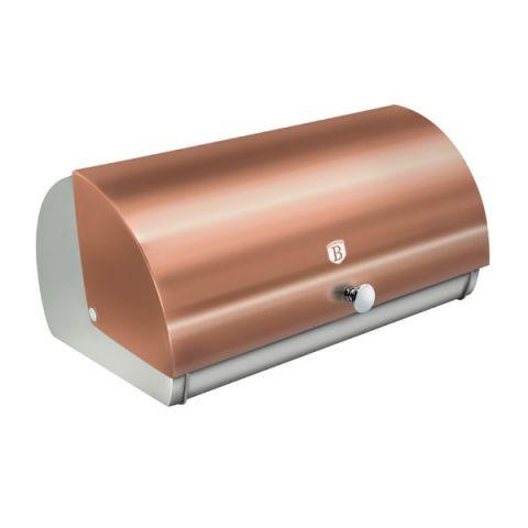 Хлібниця Berlinger Haus Rosegold Metallic Line 38,5x28x18,5 см Колір кришки золотий 1914BH, фото 1