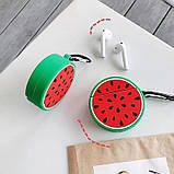 Чохол для навушників AirPods 1/2 Кавун круглий, фото 6