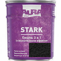 Молотковая эмаль Aura® Stark 3 в 1 черный №90 глянец 0.7 кг