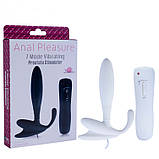 Анальний вібратор силіконовий, корок, втулка, вібромастери простати з пультом, інтимні іграшки лаг, фото 5