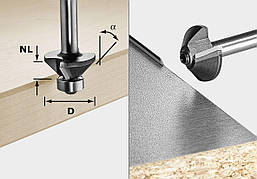 Фреза для зняття фаски S8 HW 15° D18-KL OFK хвостовик 8 мм Festool 499801