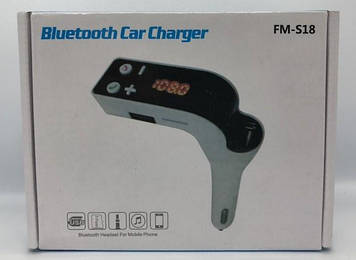 Автомобільний FM модулятор (трансмітер) S18 Bluetooth
