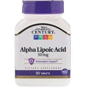 Антиоксидант 21st Century Alpha Lipoic Acid 50 mg (90 таблеток.)