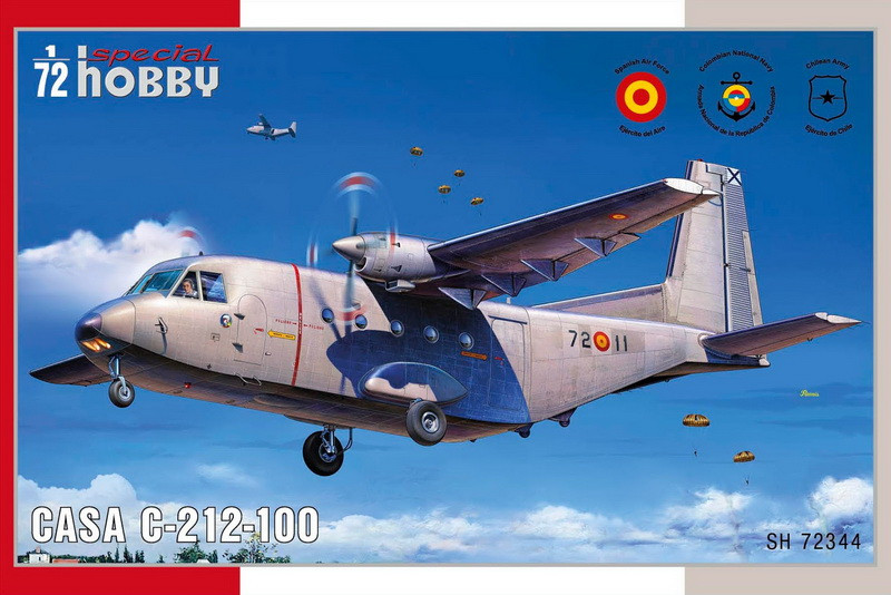 Пластикова модель 1/72 Special hobby 72344 Іспанський військово-транспортний літак CASA C-212 Aviocar, фото 1
