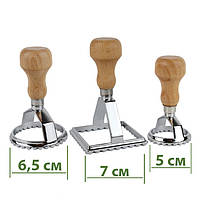 Ніж для тіста 3 штампи набір пельмені равіолі