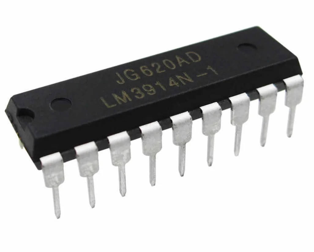 LM3914N-1/NOPB, Драйвер лінійних світлодіодних індикаторів, [DIP-18]