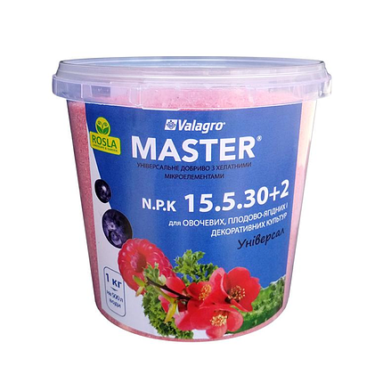 Мінеральне добриво «Майстер» (Master) NPK 15-5-30+2, 1 кг, фото 1