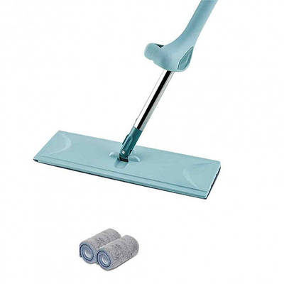 Швабра-стрічка для миття підлоги Spin Mop New з віджимом і мікрофіброю Блакитна 182499