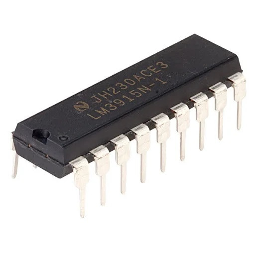 LM3914N-1/NOPB, Драйвер лінійних світлодіодних індикаторів, [DIP-18]