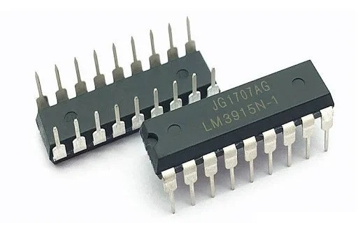 LM3915N-1/NOPB, Драйвер світлодіодних дисплеїв, індикатор напруги на 10-й світлодіодах [DIP-18], фото 1