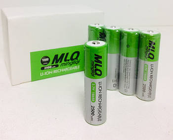 Акумулятори MLQ-2500/18650/3.7V-4.2/2500mAh (384 шт./ясть)