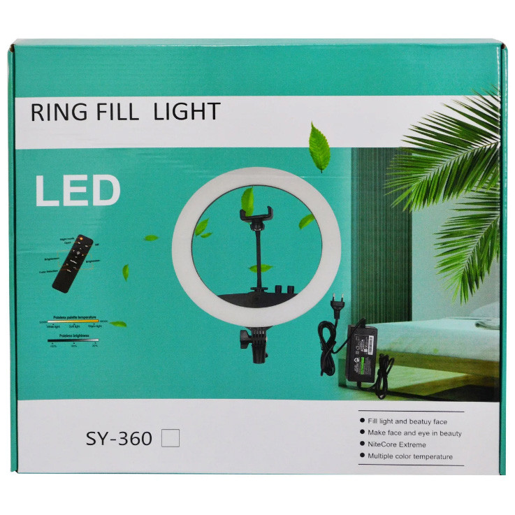 Лампа кольцевая светодиодная USB 35 см Ring Light SY-360 7328 - фото 6 - id-p1272580239