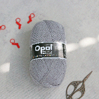 Носочная пряжа Opal Sockenwolle uni, серый