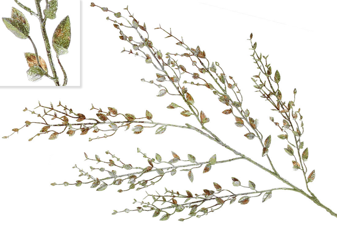 Декоративна гілка Пернеттія, 78см, колір - золотисто-зелений ТОВАР ВІД ВИРОБНИКА