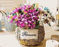 Картина по номерам "Цветы в корзине" Лавка Чудес 40 x 50 см (в коробке) (LC40068)