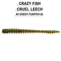 Съедобный силикон Crazy Fish Cruel leech 2.2" 8-55-42-6 кальмар