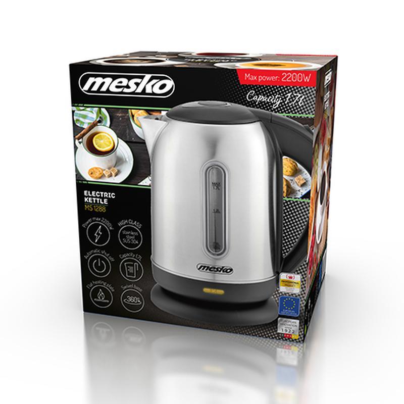 Електрочайник Металевий Mesko MS 1288 1.7 л 2200 Вт