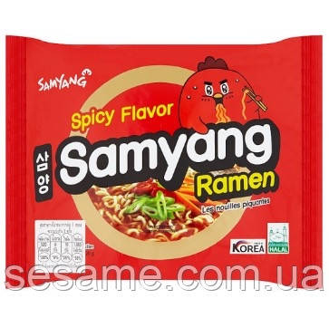 Корейська локшина вогненно гостра Samyang Ramen Spicy Flavour 120g (