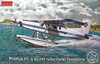 Поплавковый гидросамолет PC-6 B2/H4 Turbo Porter. Модель в масштабе 1/48. RODEN 445