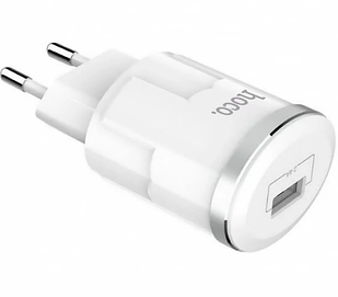 Мережевий зарядний пристрій HOCO C37A Thunder Power Charger 1 USB/2,4A White