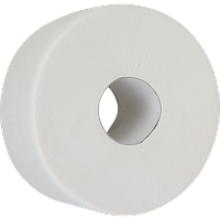 Папір туалетний Джамбо 10100062 целюлозний білий 130м на гільзі BUROCLEAN (12)