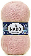 Nako MOHAIR DELICATE (Мохер Делiкат) № 11183 пудровий (Напівшерстяна пряжа, нитки для в'язання)