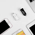 Автомобільний зарядний пристрій 2 USB Hoco Z12 Black (2.4A), фото 5