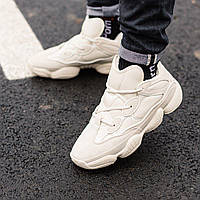 Adidas Yeezy 500 Blush кроссы унисекс молочно-белые. Мужские и женские кроссы Адидас Изи 500 Блаш ЗИМА