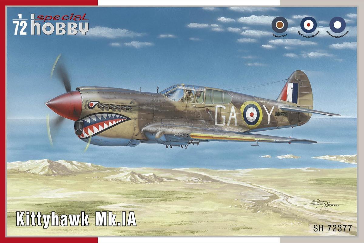 Пластикова модель 1/72 Special hobby 72377 Американський винищувач Curtiss P-40 D Kittyhawk Mk.IA