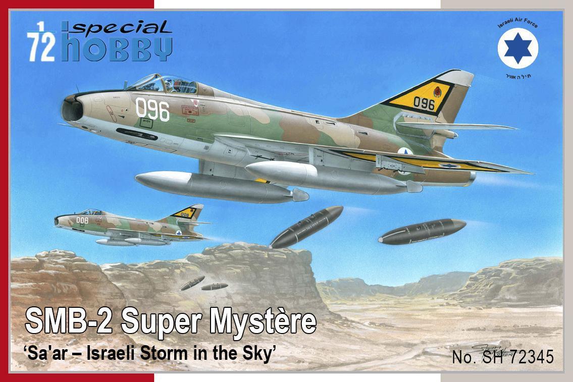 Пластикова модель 1/72 Special hobby 72345 французький винищувач SMB-2 Super Mystère 'Sa’ar Israeli Storm
